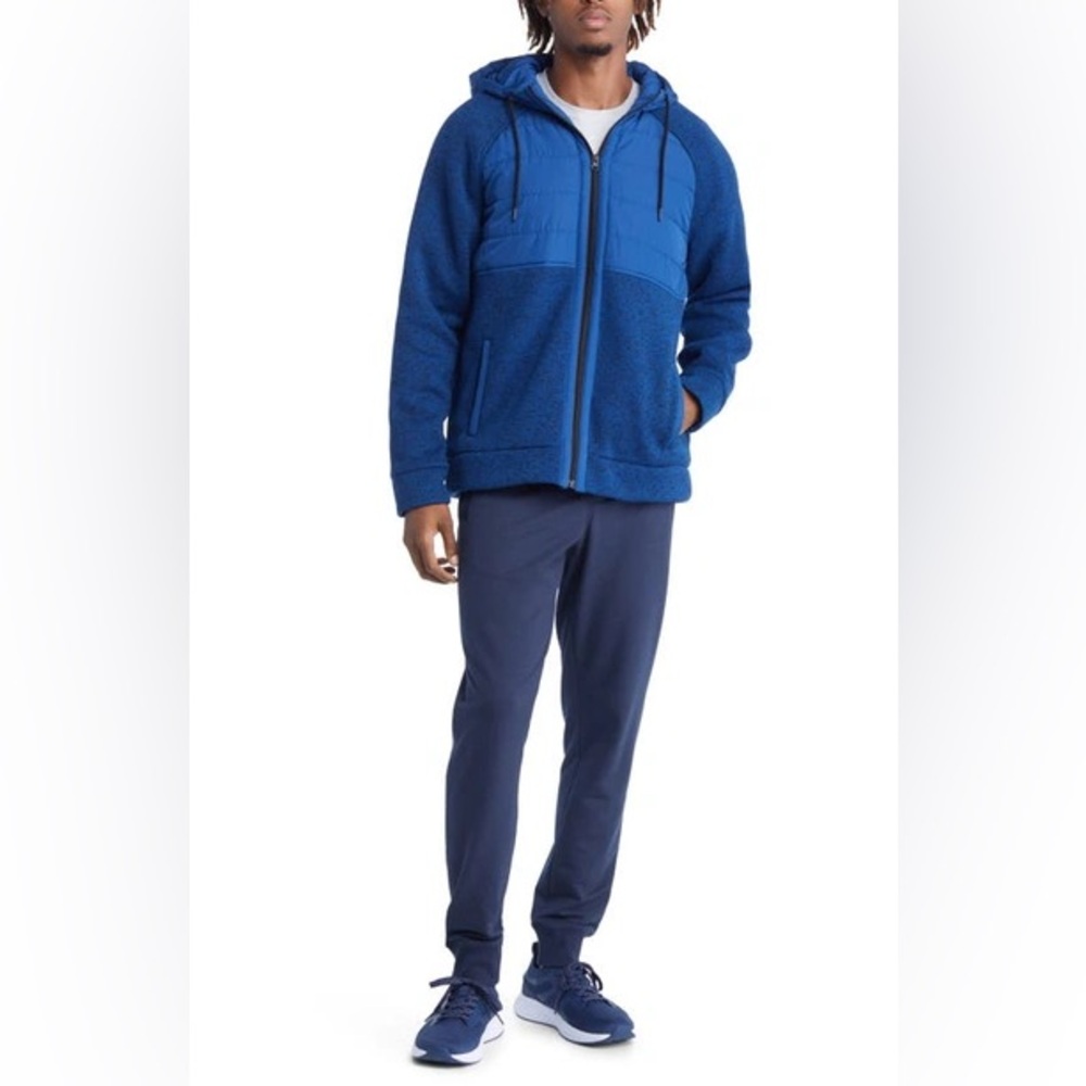 NEW Zella Hybrid Puffer Jacket in Blue, Men’s Size S New w/o Tag, Retail $129